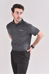 Moderno Cationic Grey Golf Polo